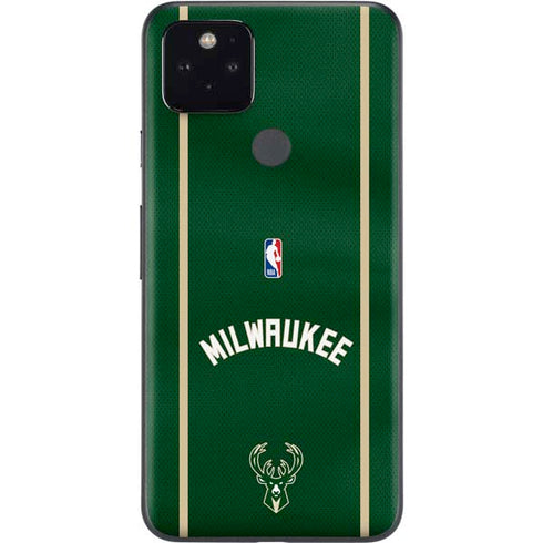 NBA Milwaukee Bucks Jersey Google Pixel 5 Skin
